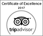 Tripadvisor - Certificate of Excellence